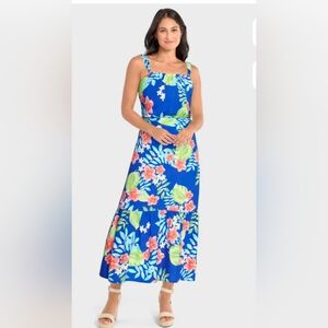 Place Blue Floral Maxi‎ Dress